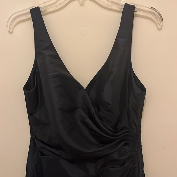 Impression Bridal formal dress, women’s size 14, black shiny - Picture 2 of 12